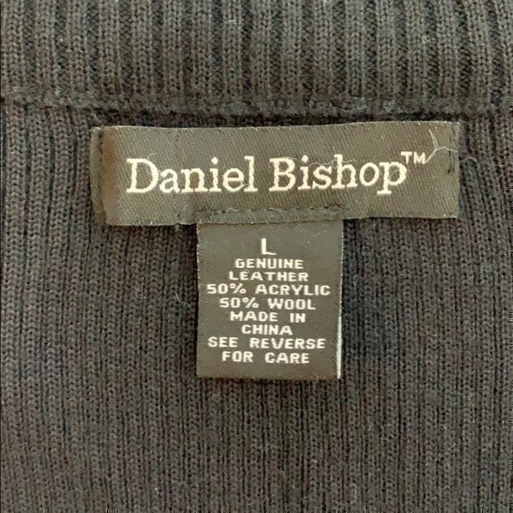 Daniel Bishop | Black Zipper Leather Jacket - Picture 4 of 6